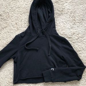 Black Hollister Cropped Pullover